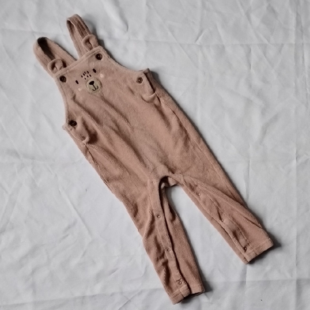 🪻4/$8🪻Plush Corduroy Teddy Bear Overalls Bundles Brand Size 18 To 24 Months